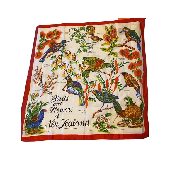 Bird and Flowers of New Zealand Womens Scarf - Picture 5 of 5